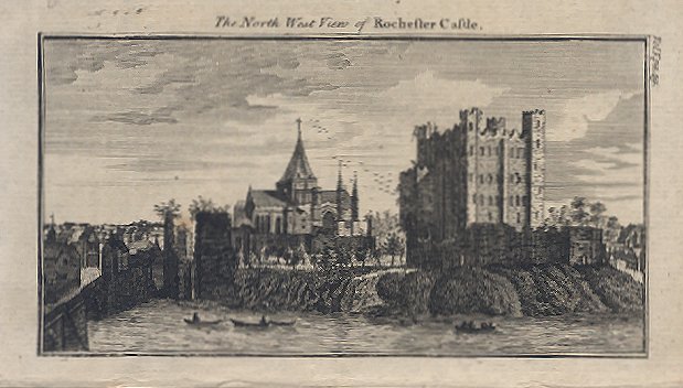North West View of Rochester Castle