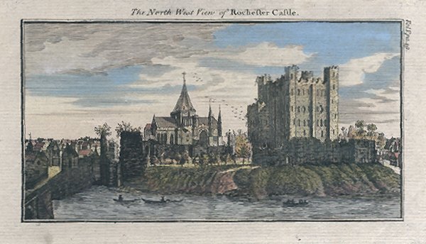 North West view of Rochester Castle