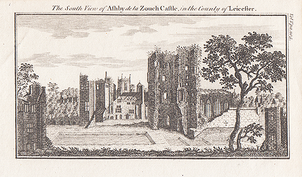 The South view of Ashby de la Zouch Castle in the County of Leicester 