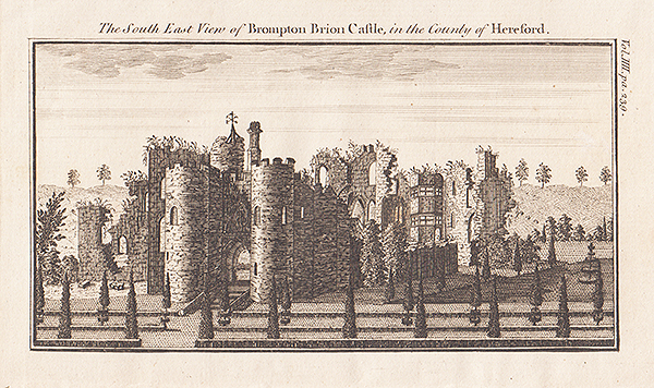 The South East view of Brompton Brion Castle in the County of Hereford 