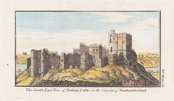 The South East view of Norham Castle in the County of Northumberland 
