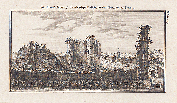 The South View of Tunbridge Castle in the County of Kent 