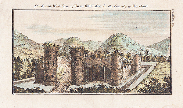 The South West View of Bramstill Castle in the County of Hereford 