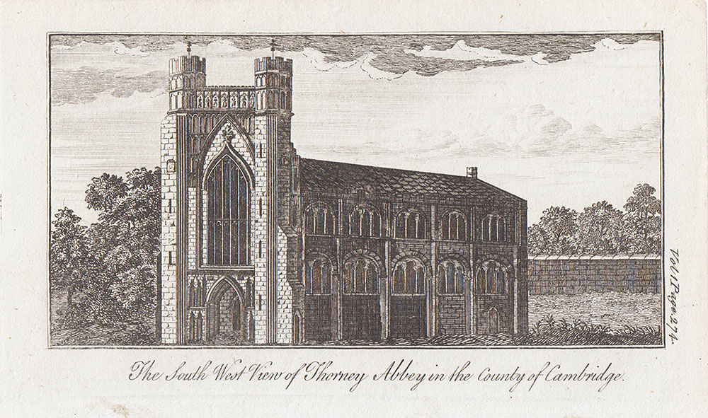 The South West View of Thorney Abbey in the County of Cambridge 