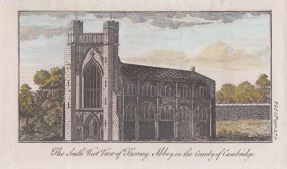 The South West View of Thorney Abbey in the County of Cambridge