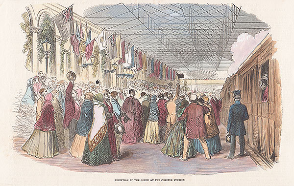 Reception of the Queen at the Chester Station 
