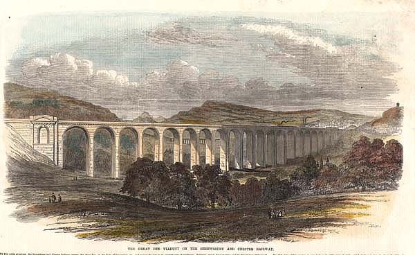The Great Dee Viaduct on the Shrewsbury and Chester Railway