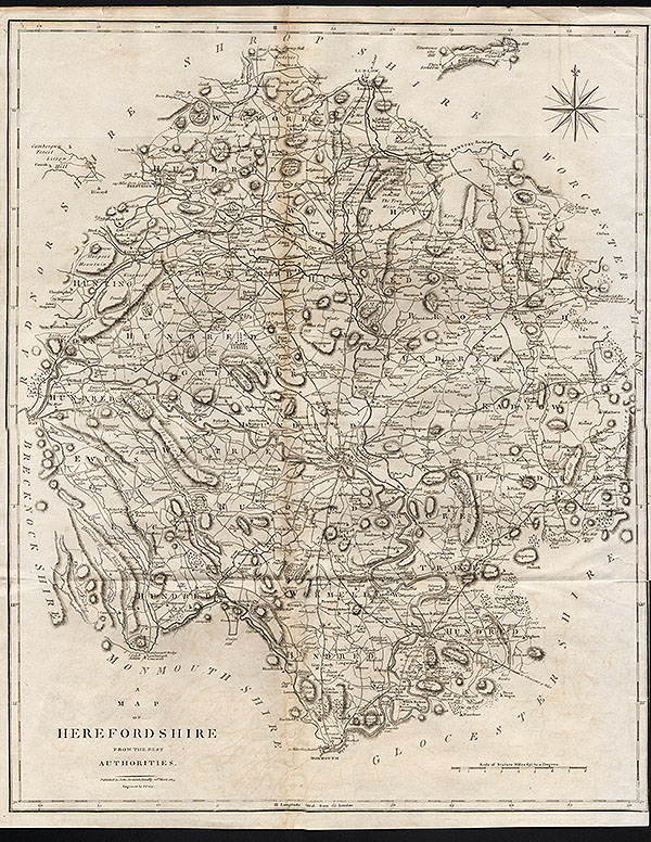 A Map of Herefordshire from the best Authorities  -  John Cary