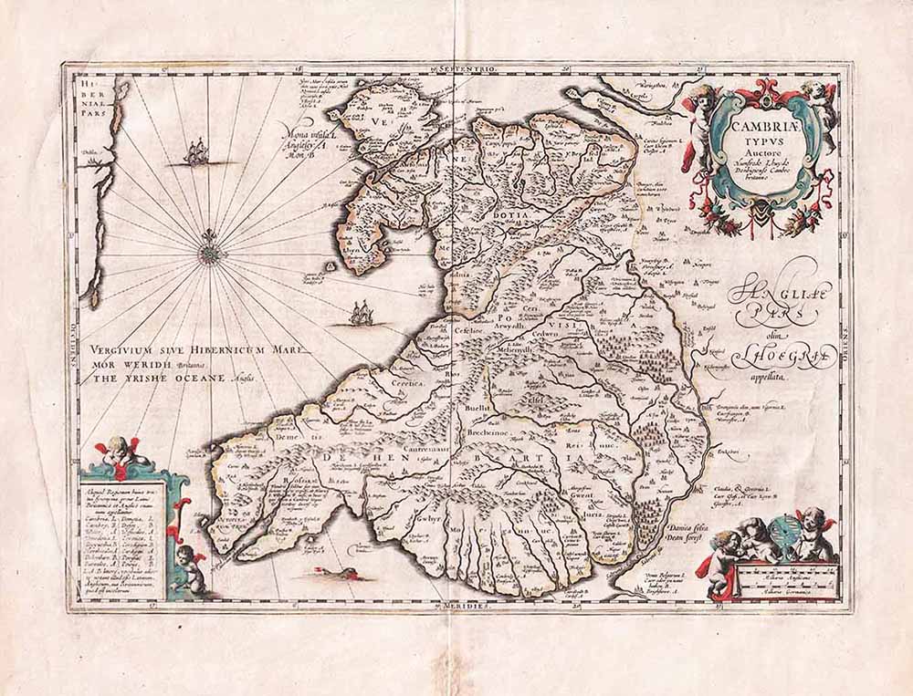 Humphrey Llwyd Mercator/Jansson 1647 - 1741 