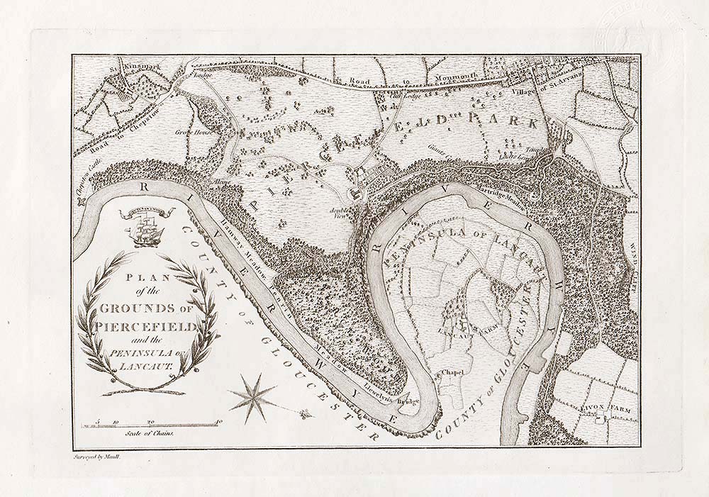 Plan of the Grounds of Piercefield and the Peninsula of Lancaut