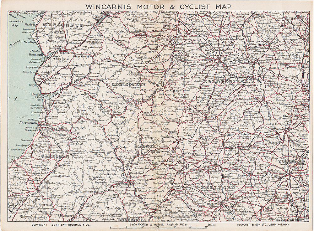 Wincarnis Motor and Cyclist Maps of England