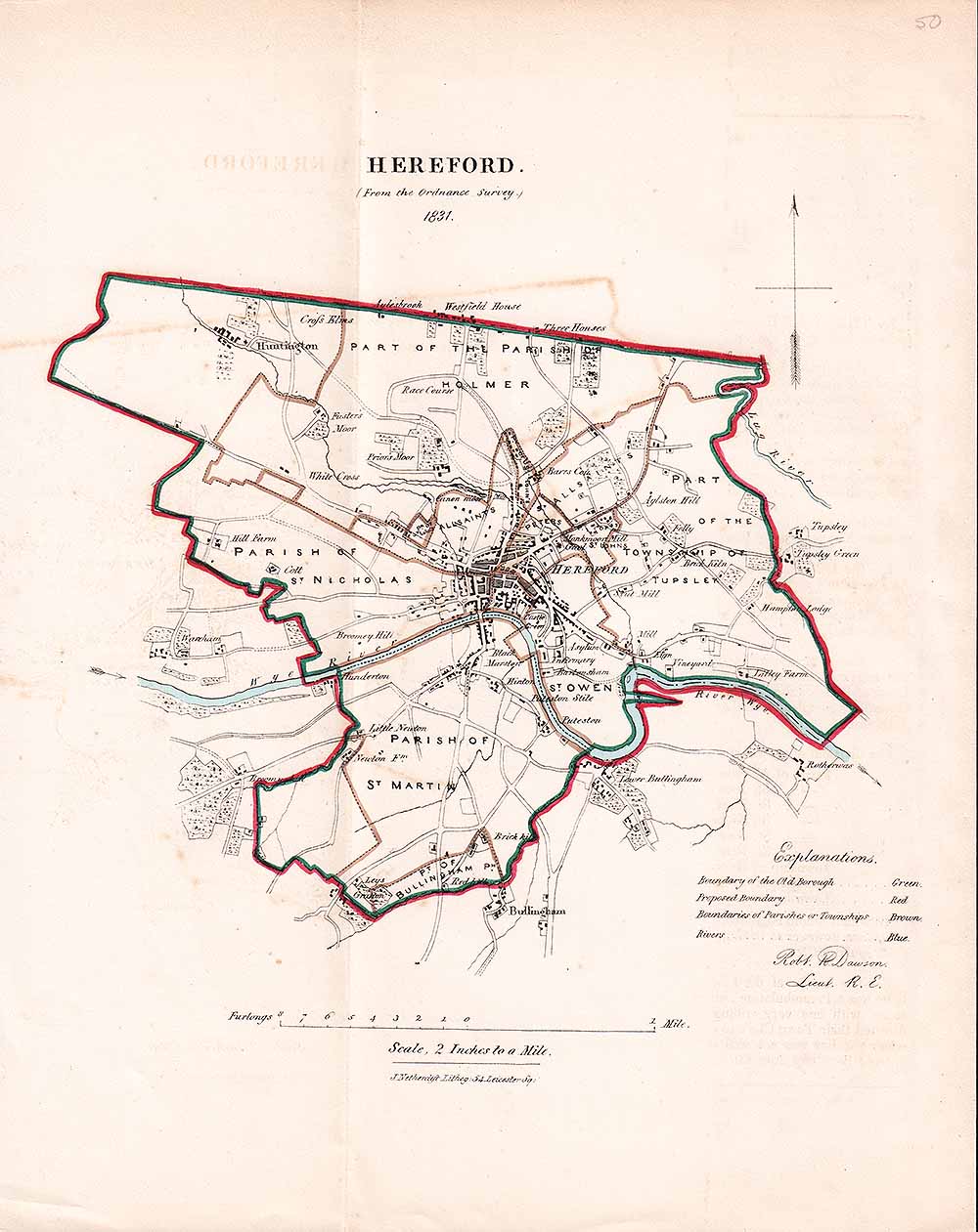Hereford Town Plan  -  RK Dawson