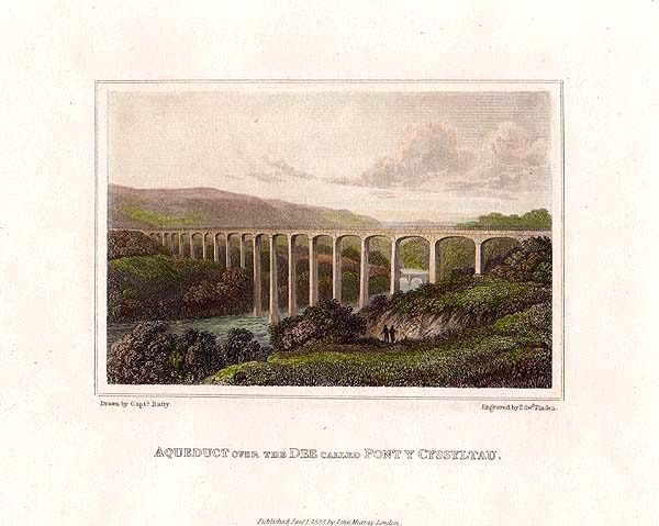 Aqueduct over the Dee called Pont Y Cyssyltau