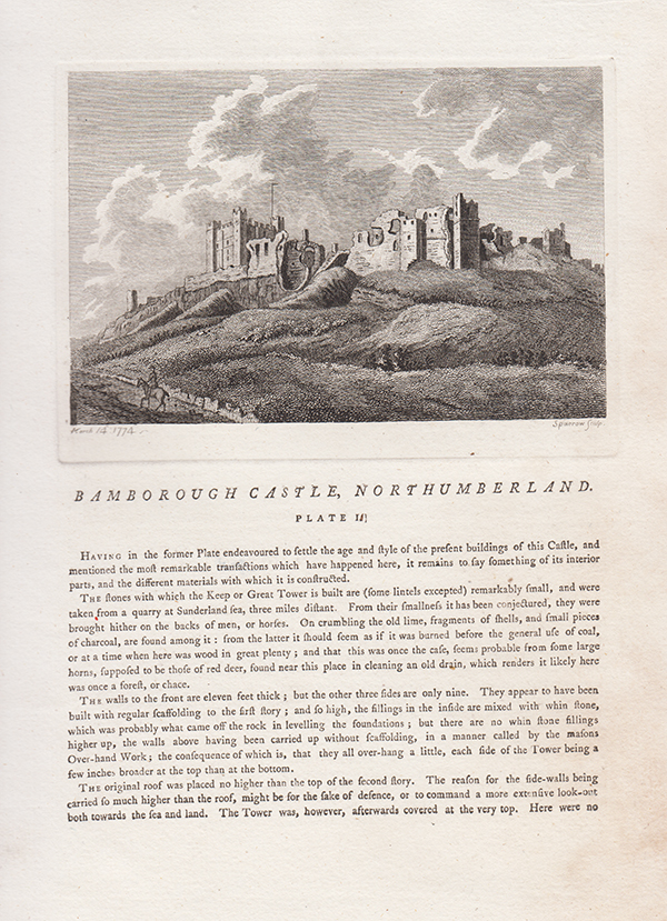 Bamborough Castle Northumberland Plate II