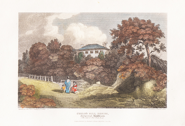 Child's Hill House Hampstead Middlesex The Seat of Thos Platt Esq 