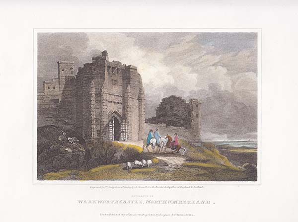 Entrance to Warkworth Castle Northumberland 