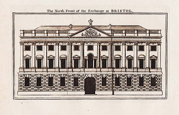 The North Front of the Exchange at Bristol