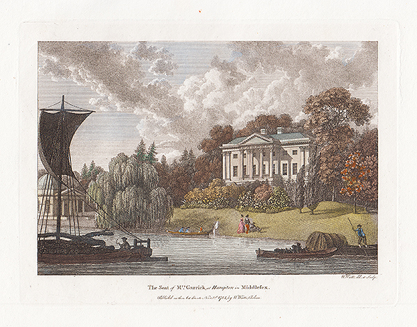 The Seat of Mrs Garrick at Hampton in Middlesex