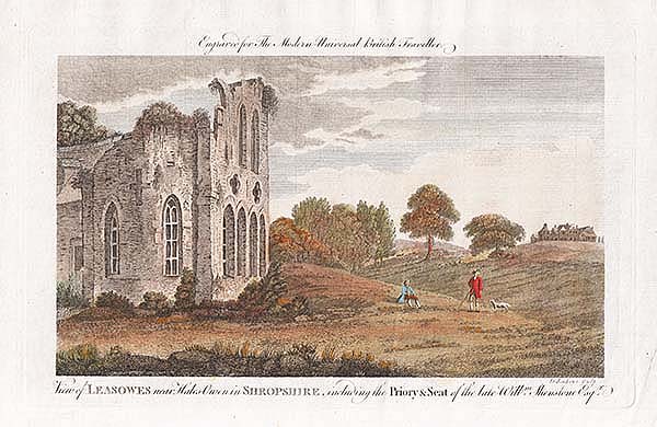 View of Leasowes near Hales Owen in Shropshire including the Priory & Seat of the late Will Shenstone Esq 