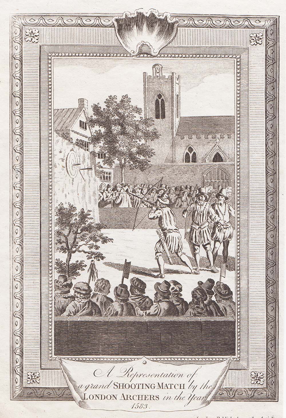 A Representations of a grand Shooting Match by the London Archers in the Year 1583.