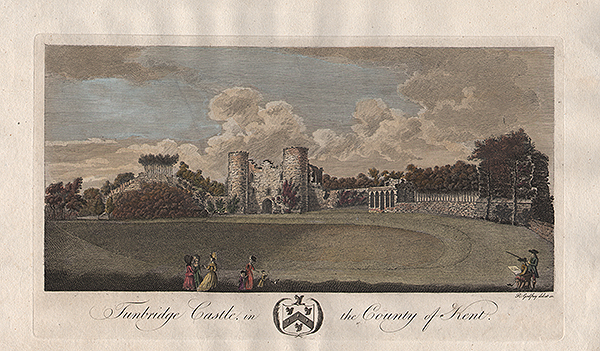 Tunbridge Castle in the County of Kent