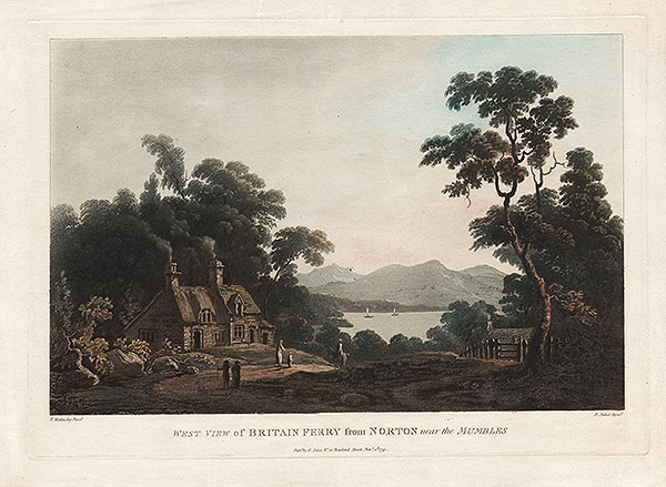 West View of Britain Ferry from Norton near the Mumbles