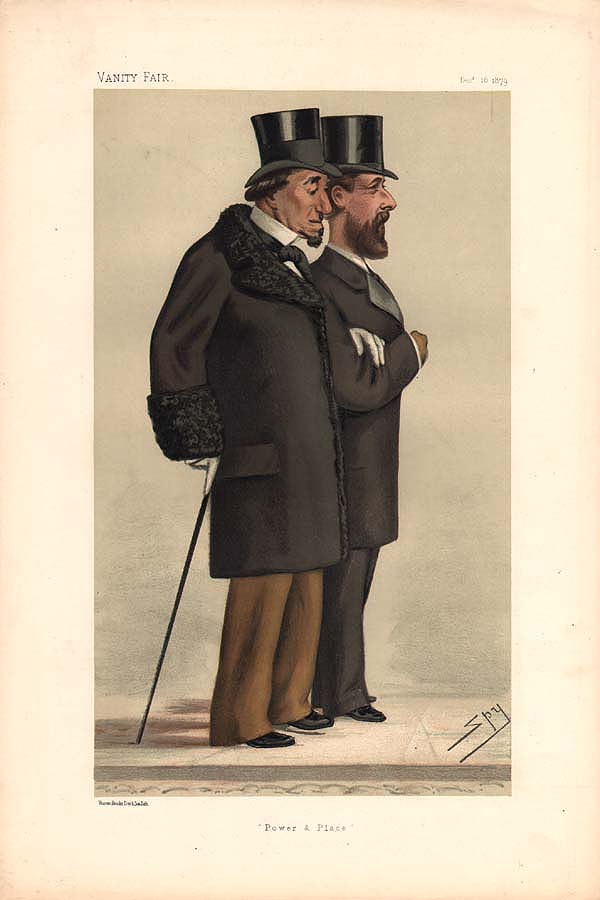 The Earl of Beaconsfield Benjamin Disraeli and Montagu Corry