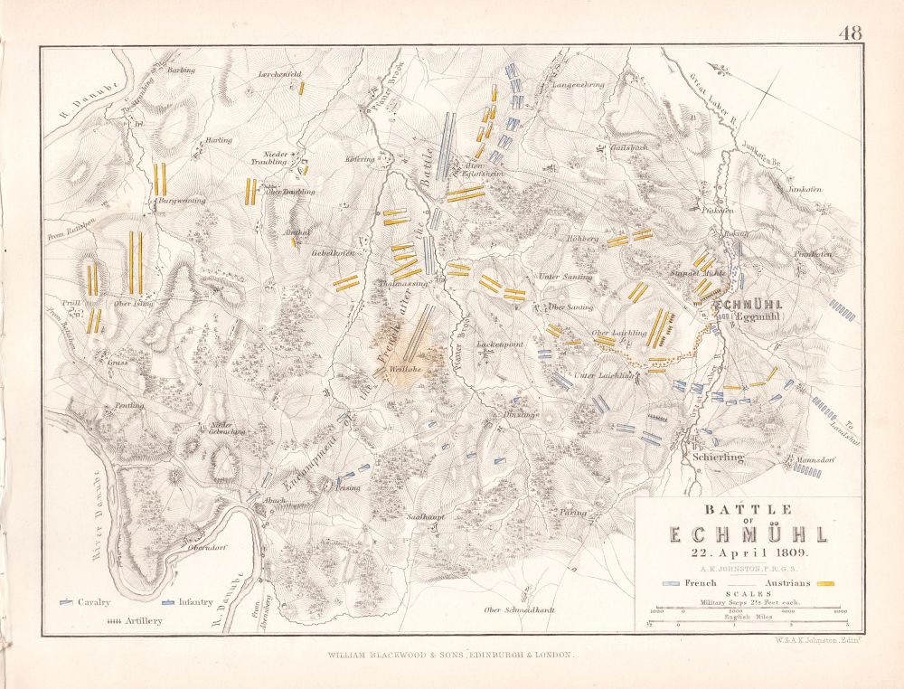 Battle of Eckmhl 22 April, 1809.