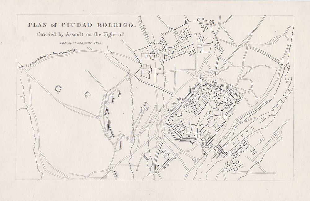 Plan of Ciudad Rodrigo  Carried by Assault on the Night of the 19th January 1812