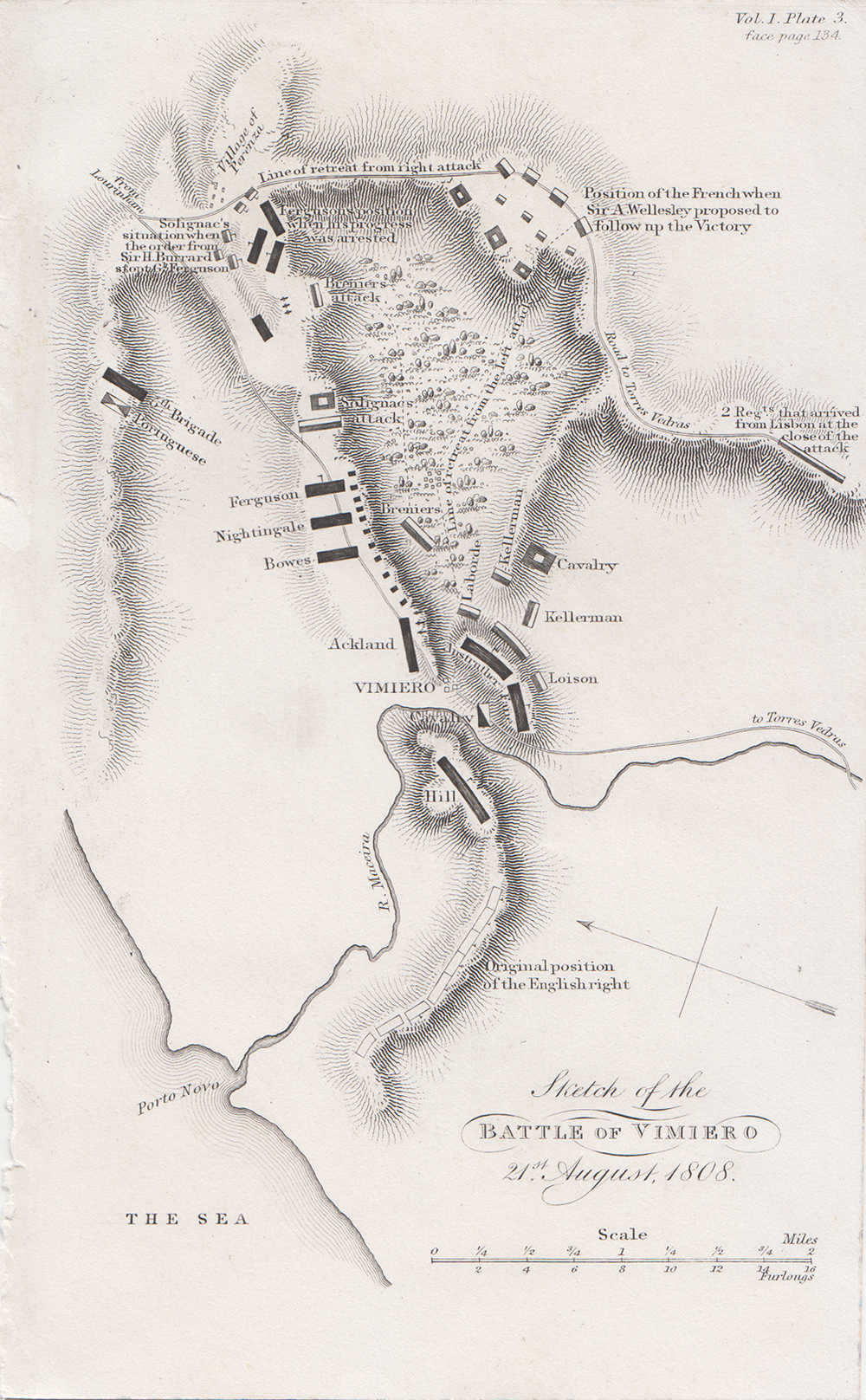 Sketch of the Battle of Vimiero  21st August 1808