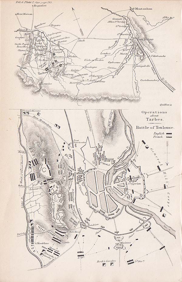 Operations about Tarbes  -  Battle of Toulouse