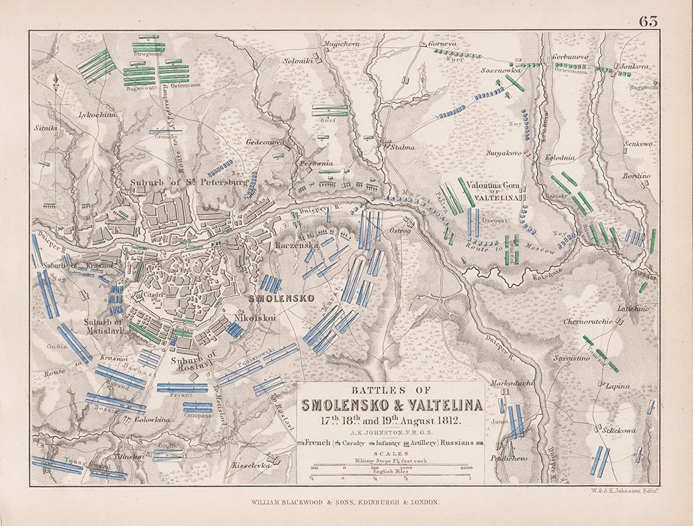 Battles of Smolensko & Valtelina 17th 18th and 19th August 1812