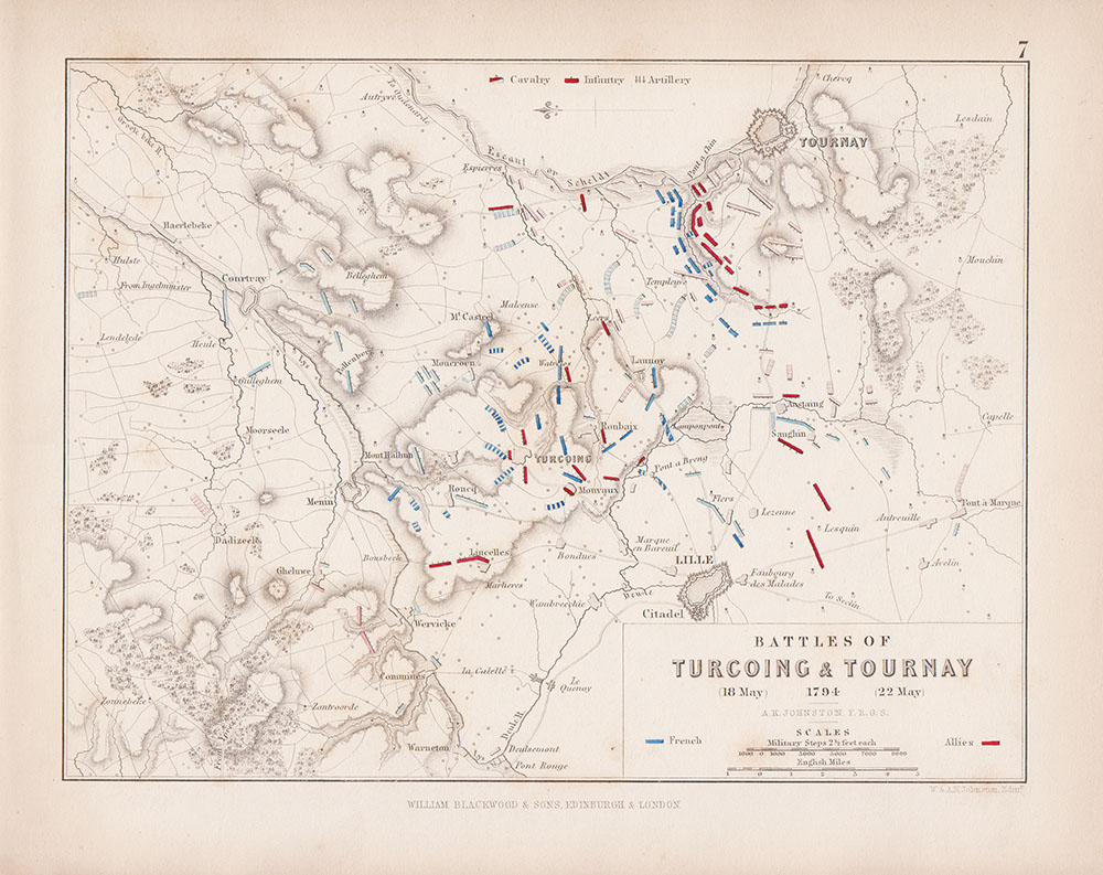 Battles of Turcoing 18 May & Tournay 22 May 1794 