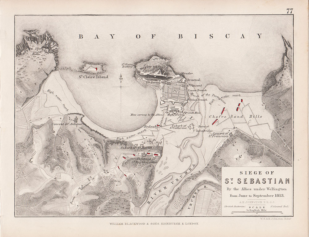 Siege of St Sebastian By the Allies under Wellington from June to September 1813