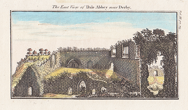 The East view of Dale Abbey near Derby
