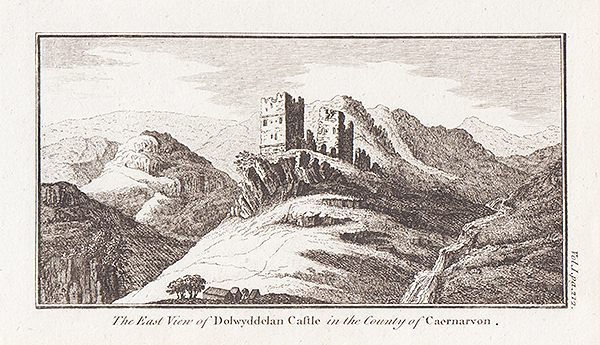 The East View of Dolwyddelan Castle in the County of Caernarvon