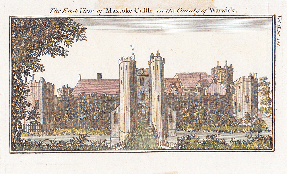 The East view of Maxtoke Castle in the County of Warwick 