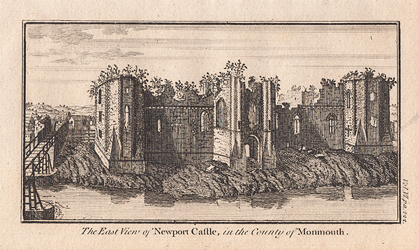 The East View of Newport Castle in the County of Monmouth