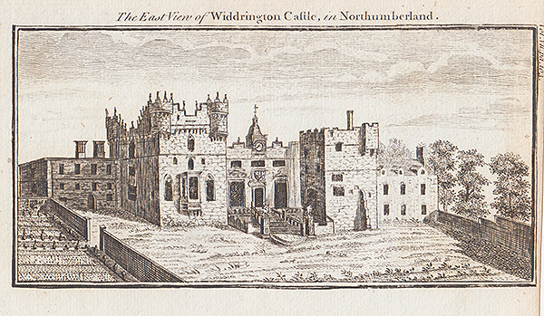 The East View of Widdrington Castle in Northumberland