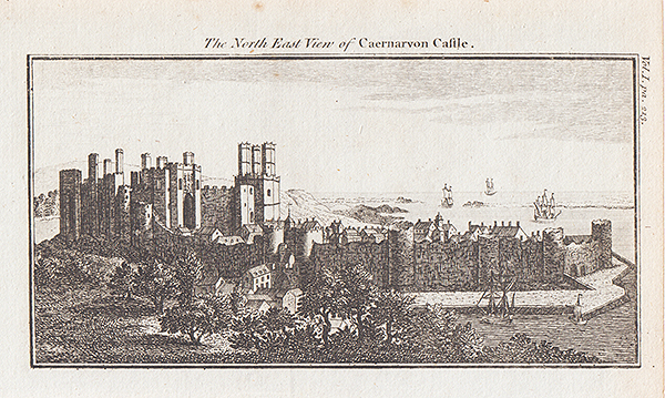 The North East View of Caernarvon Castle 
