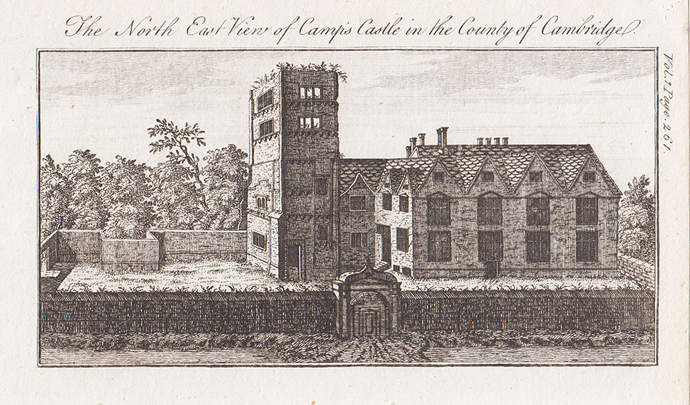 The North East View of Camp's Castle in the County of Cambridge
