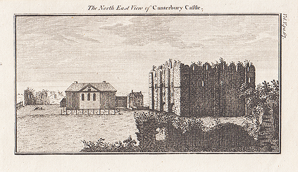The North East View of Canterbury Castle 