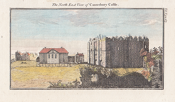 North East view of Canterbury Castle 