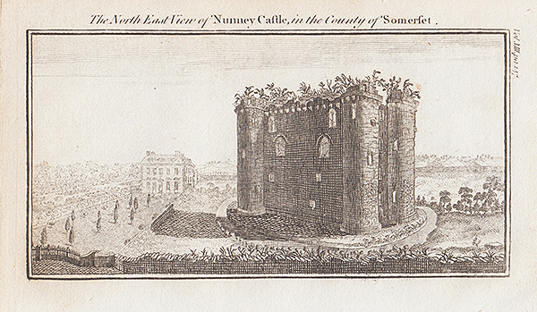 The North East View of Nunney Castle in the County of Somerset