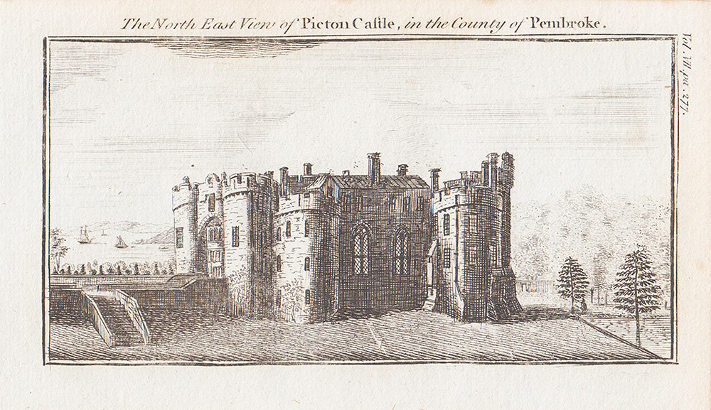 The North East View of Picton Castle in the County of Pembroke 
