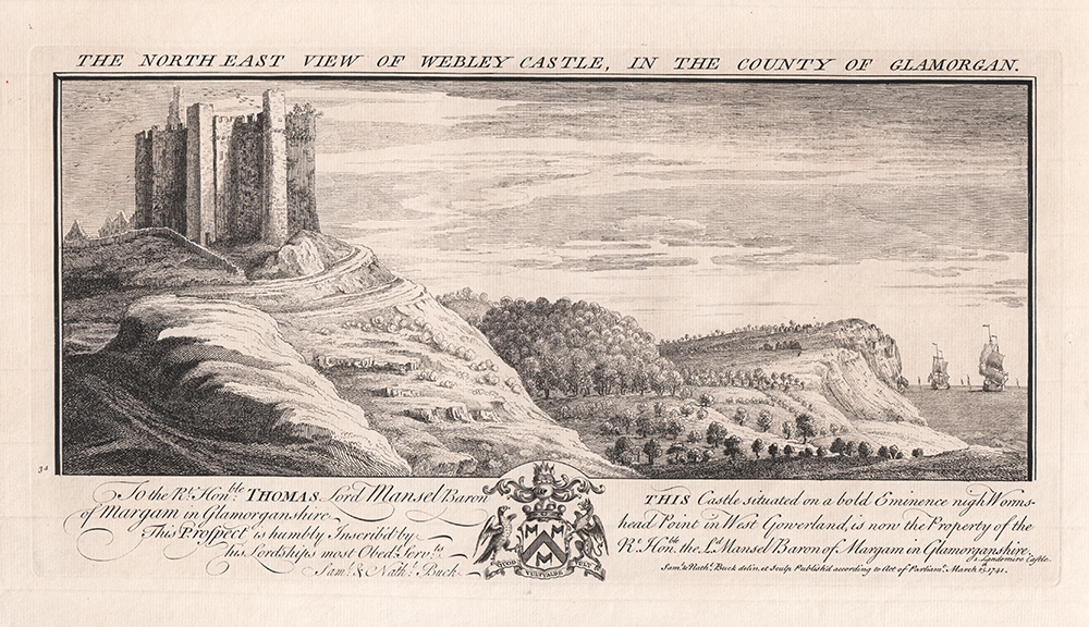 Webley Castle in the County of Glamorgan
