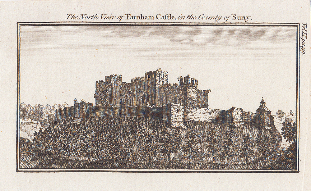 The North view of Farnham Castle in the County of Surry  