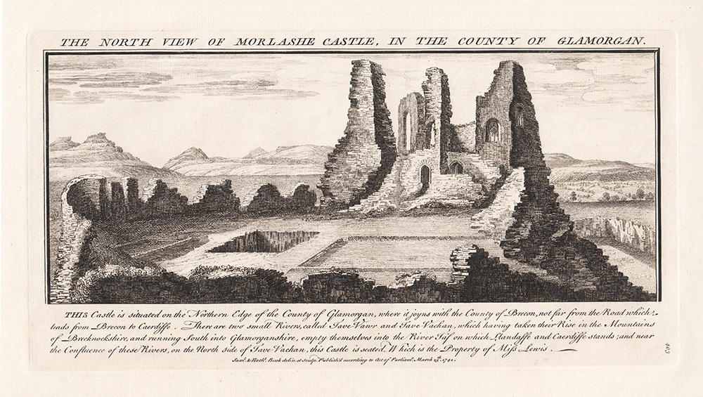 The North View of Morlashe Castle in the County of Glamorgan 