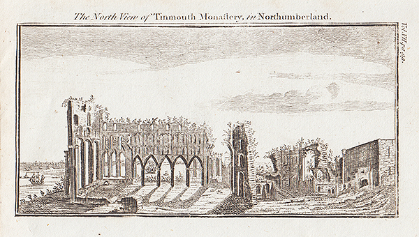 The North View of Tinmouth Monastery in Northumberland 