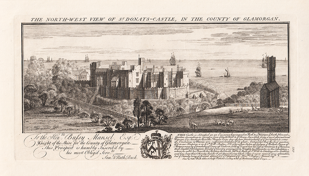 St Donats Castle in the County of Gl;amorganshire 